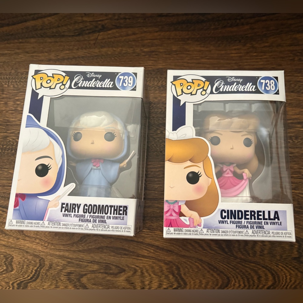 Funko Pop! Cinderella and Fairy Godmother Set 70th Anniversary